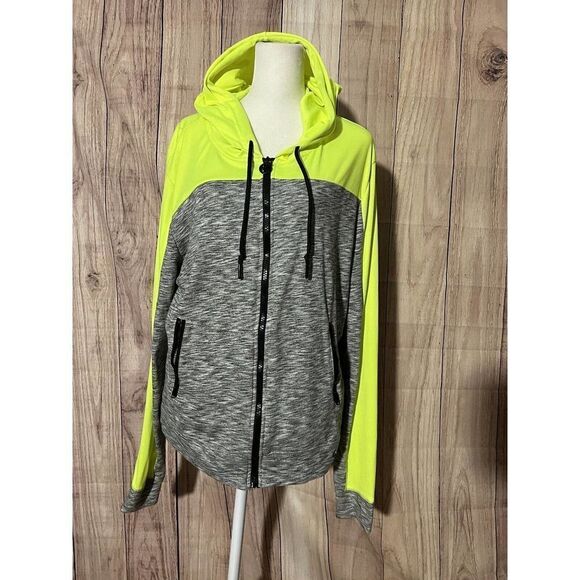 Nikki Minaj Athletic Jacket Zip Up Youth XXXL Yellow/ Gray - Picture 2 of 7